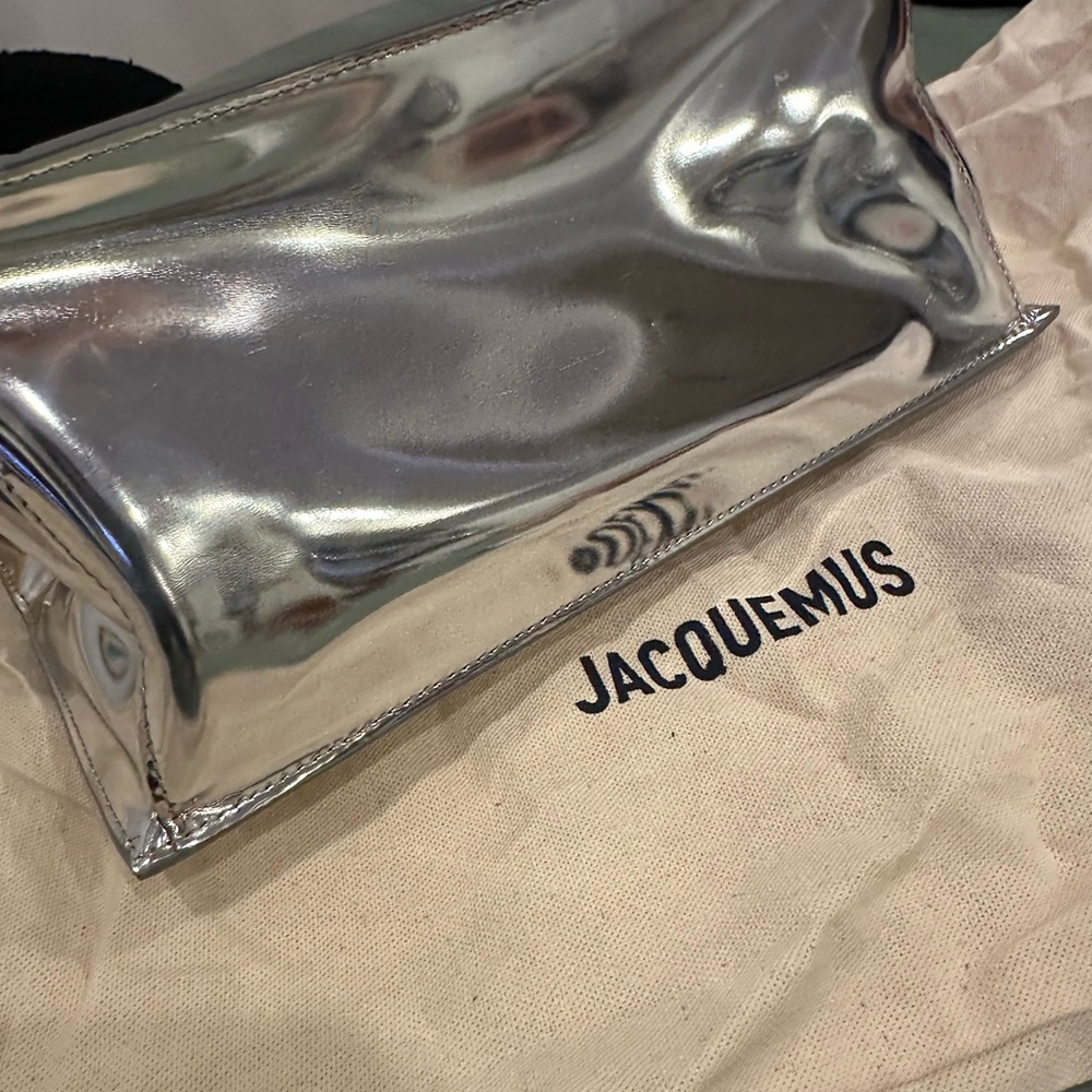 Jacquemus Le Rond Carre Silver Clutch - Picture 8 of 11